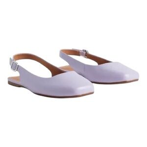 New! Torrid Squared Tie Slingback Flat - Lavender